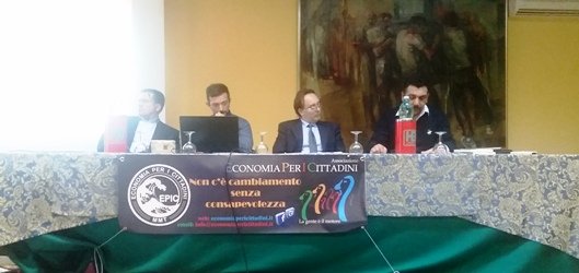 Da sin. Giovanni Rubattu, Daniele Santolamazza, Marco Mori, Igor Cassano