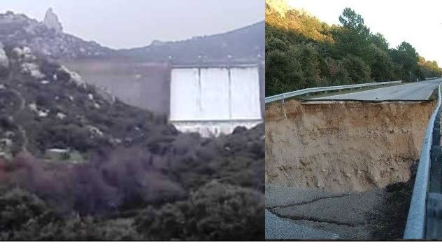 Diga sul Pagghjolu e strada per Olbia