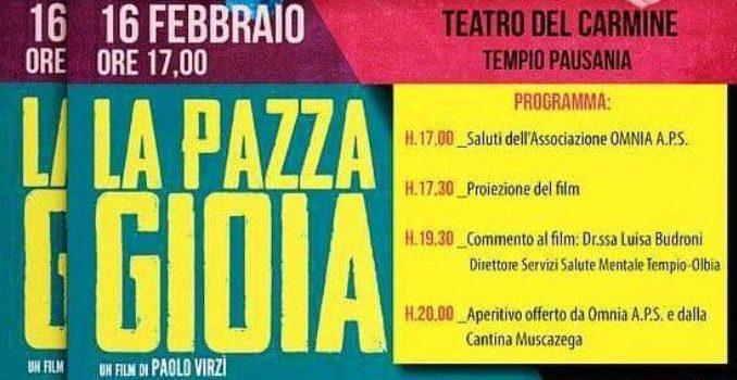 La Pazza gioia Locandina del film del 16 febbraio